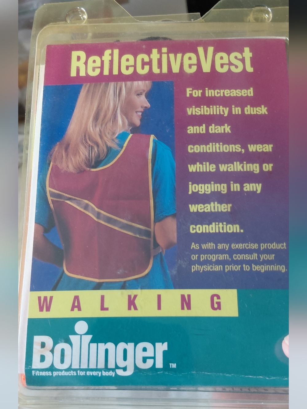 Bolinger Reflective Vest in Orange with Yellow Trim